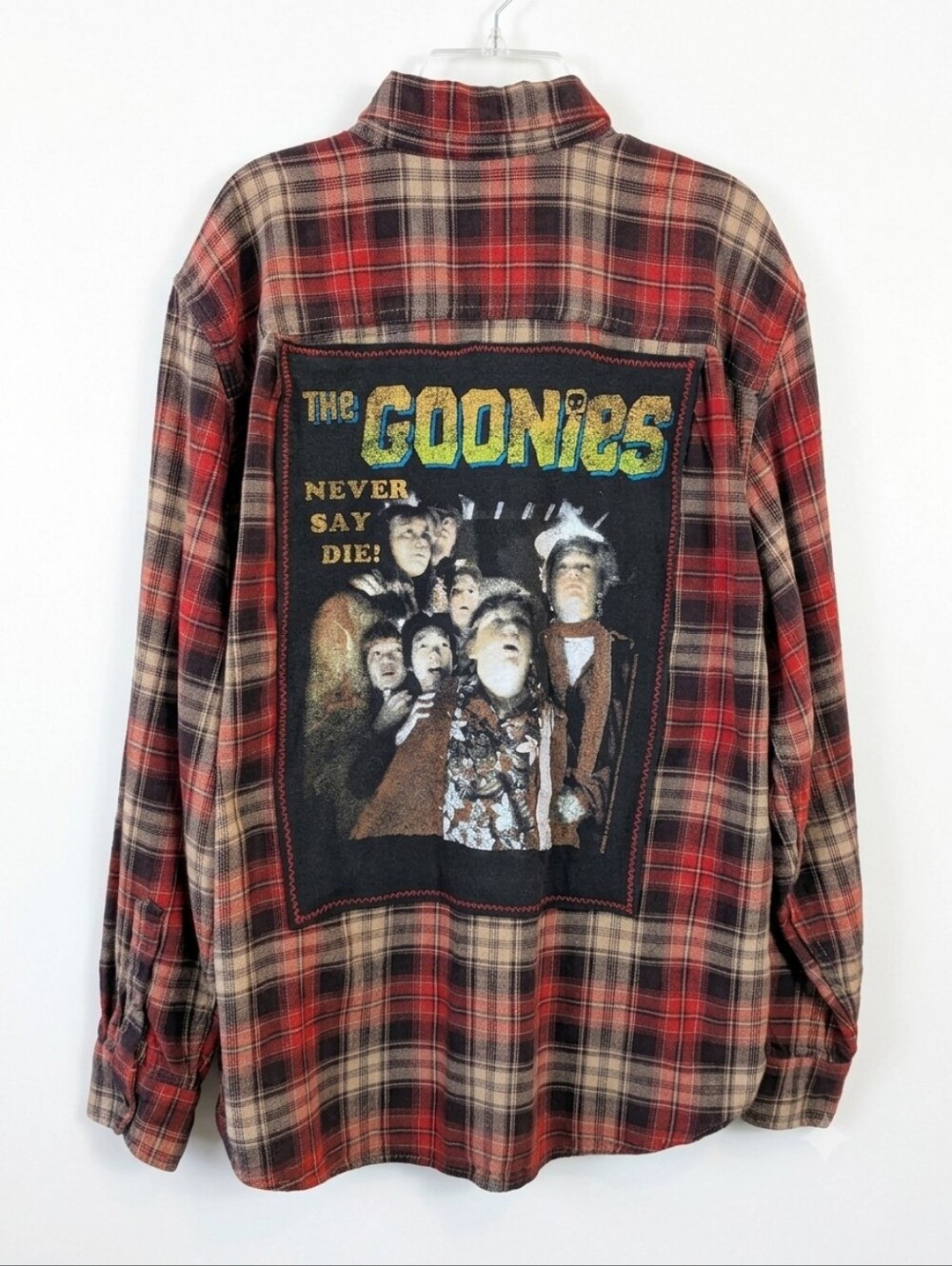 The Goonies Never Say Die Upcycled Shacket
